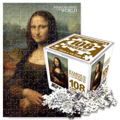 직소퍼즐 명화 풍경 미니 큐브 모나리자 108피스