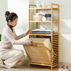 화장실 욕실 빨래 바구니 빨래통 수납장 (4단 50)