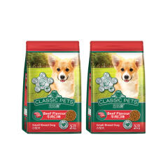클래식펫 클래식 소형견 소고기 2kg 2개