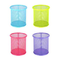 스틸 원형 연필꽂이2 (스틸 망사)