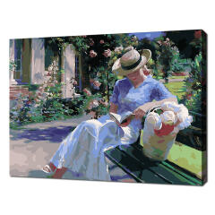 에코솔 DIY명화 책 읽는 여인 4050 29색