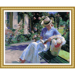 에코솔 DIY명화 책 읽는 여인 4050 29색