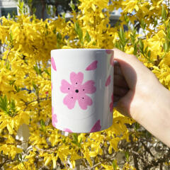 온도에 따라 색이 변하는 머그컵 DIY 키트 (벚꽃)