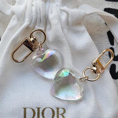 영롱보스 하트 크리스탈 키링 행운 인형 키링 선물