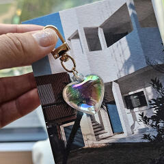 영롱보스 하트 크리스탈 키링 행운 인형 키링 선물