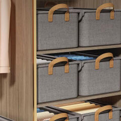투명캡 리빙 수납 옷 정리함 공간 박스 수납함