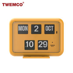[TWEMCO] 트웸코 QD-35 탁상 겸용 벽시계 (옐로우)