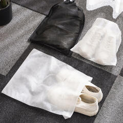 휴대용 부직포 신발 실내화 슬리퍼 보관 주머니 가방