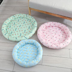 후르츠 원형 쿨 방석 강아지 쿨매트