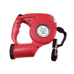 3in1 만능 애견 자동 리드줄(레드)