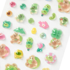 엉금개꿀 입체스티커 