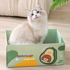 식빵 굽는 박스 스크래쳐 고양이 장난감