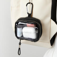 카라비너 미니파우치 블랙 