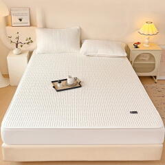 방수 누빔 침대 매트리스 커버 패드 토퍼 시트 (퀸)