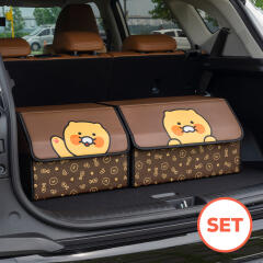 (소형+대형 SET) 춘식이 클리어 차량용 트렁크 보관함