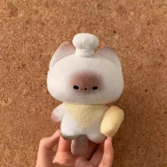 귀여운 샴고양이 세프 요리사 인형 키링