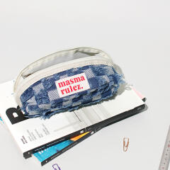 180도 Hapoom pencil cosmetic pouch _ Rough Denim