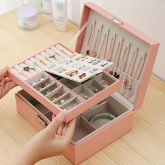 2단 잠금 악세사리 보관함