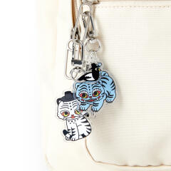 까치와 백호랑이 키링