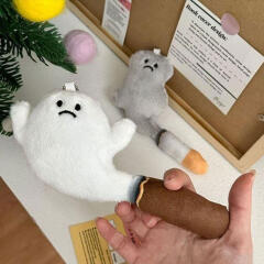 귀여운 연기 담배 인형 키링 꽁초 스모크 시가렛