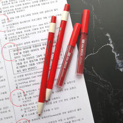 빨간 채점 펜 색연필 채점용 샤프식 채점펜 스코어펜