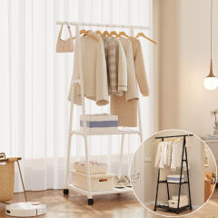 트리그 이동식 스탠드 시스템 옷걸이 행거 선반 헹거