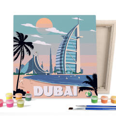 DIY그림그리기 25x25cm 랜드마크_두바이_버즈 알 아랍