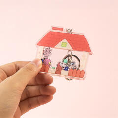 [아기돼지사형제] 아크릴 쉐이커 키링