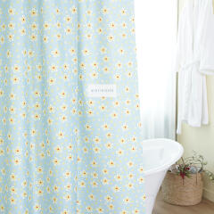 코지플라워 패브릭 욕실 방수 샤워 커튼