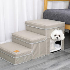 접이식 하우스 계단 스텝 강아지 슬개골 보호