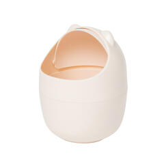 아이보리비숑 미니휴지통 