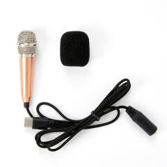 스마트폰 미니 마이크 로즈골드 C타입 