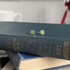 [925silver] Tiny clover earring