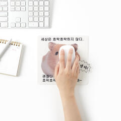 마우스패드 해낸다햄스터 
