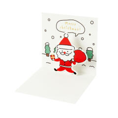 스노우산타 팝업카드
