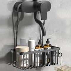 욕실 알루미늄 무타공 수전 샤워기 걸이형 바구니