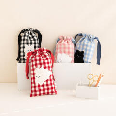 피요 체크 펜슬 파우치 4 color