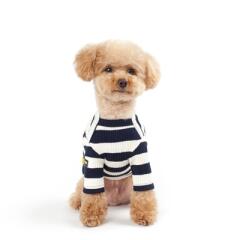 박 단가라 티셔츠 _navy