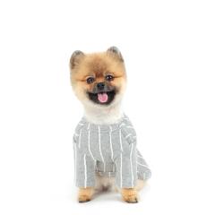 단가라 포인트 티셔츠 _Gray