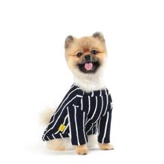 단가라 포인트 티셔츠 _Navy