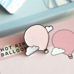 열기구여행 열기구 뱃지