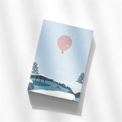 일본온천 떡메모지