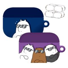 위 베어 베어스 와일드 에어팟 프로 하드 케이스 + 철가루 방지 스티커