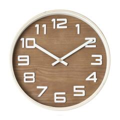 저소음 자작나무 폰트 벽시계(내추럴)