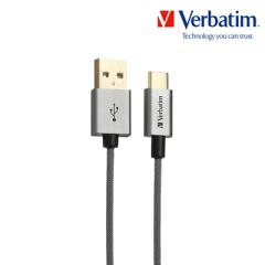 케이블 메탈릭 Type-USB A to C 2.0 120cm 그레이
