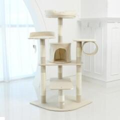 헬로망치 프리미엄 중형 고양이 직조 캣타워 AP616