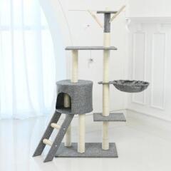 헬로망치 프리미엄 중형 고양이 직조 캣타워 AP383