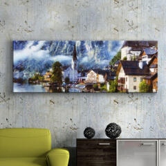 cu085-오스트리아_할슈타트호수마을의풍경_대형노프레임