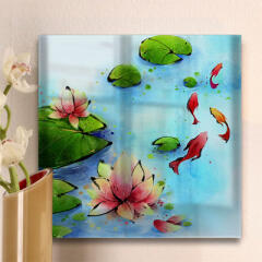 ch864-아크릴액자_재물의상징잉어