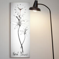 ct148-선의아름다움_꽃_대형노프레임벽시계